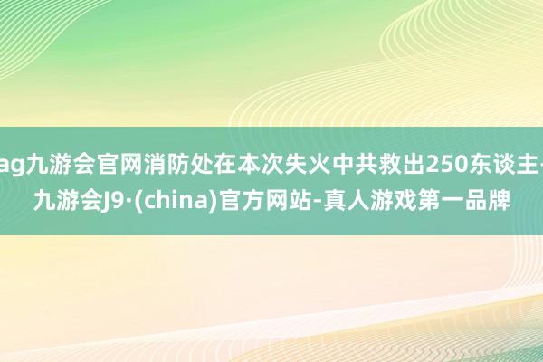 ag九游会官网消防处在本次失火中共救出250东谈主-九游会J9·(china)官方网站-真人游戏第一品牌