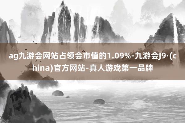 ag九游会网站占领会市值的1.09%-九游会J9·(china)官方网站-真人游戏第一品牌