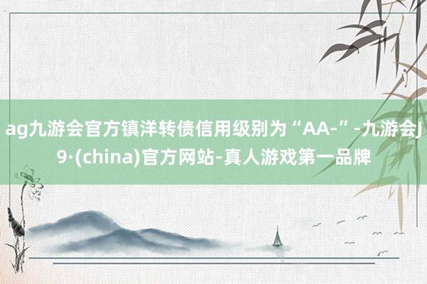 ag九游会官方镇洋转债信用级别为“AA-”-九游会J9·(china)官方网站-真人游戏第一品牌