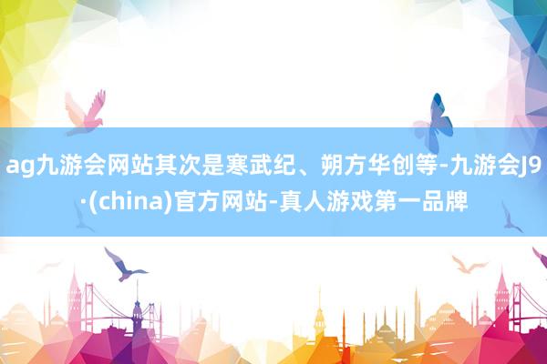 ag九游会网站其次是寒武纪、朔方华创等-九游会J9·(china)官方网站-真人游戏第一品牌